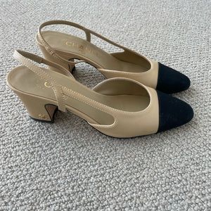 Chanel | slingback heels